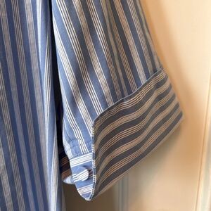 J. JILL POPOVER TUNIC TOP XL FITS MORE LIKE 1X ROOMY SLIMMING STRIPES